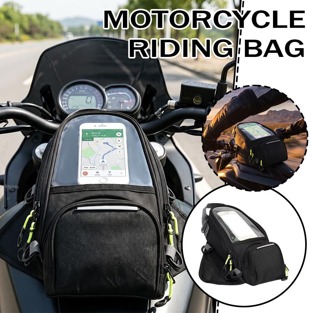 Motorcycle Gear Backpack - Tas Tangki Motor Magnetik dengan Jendela