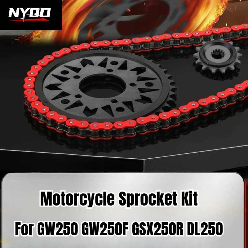 Motorcycle Gear Oil For Chain - Kit Rantai Sproket 14T 46T dengan