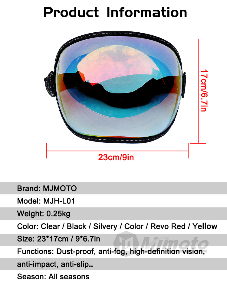 Kacamata helm motor Retro, len - Motorcycle Gear For Woman ulasan dan harga